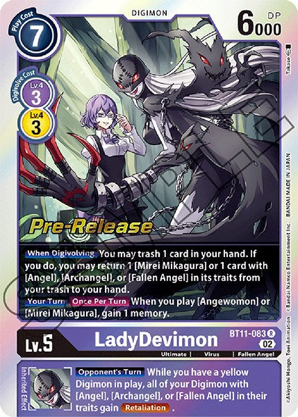 LadyDevimon [BT11-083] [Dimensional Phase Pre-Release Promos]