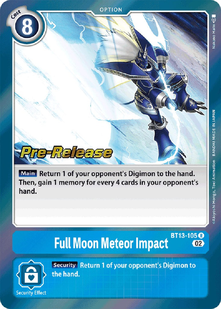 Full Moon Meteor Impact [BT13-105] [Versus Royal Knight Booster Pre-Release Cards]