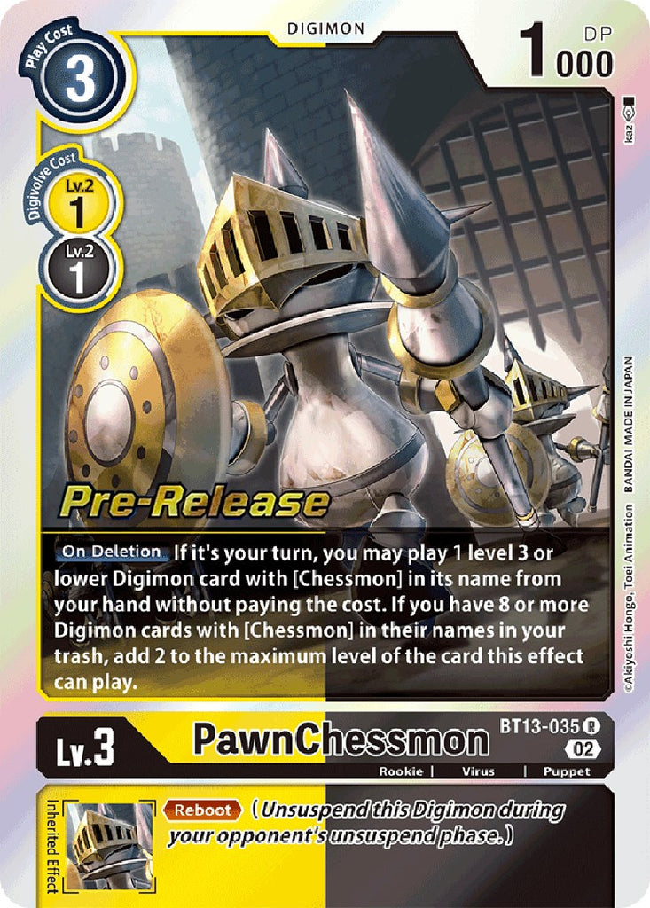 PawnChessmon [BT13-035] [Versus Royal Knight Booster Pre-Release Cards]