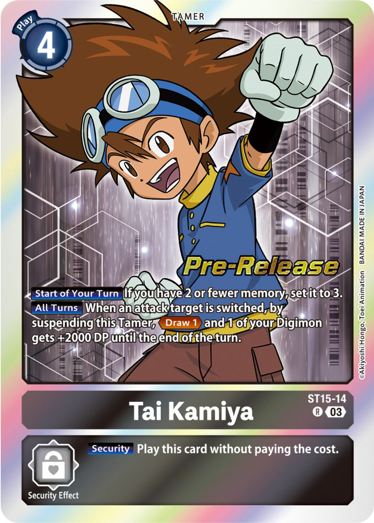 Tai Kamiya [ST15-14] [Starter Deck: Dragon of Courage Pre-Release Cards]
