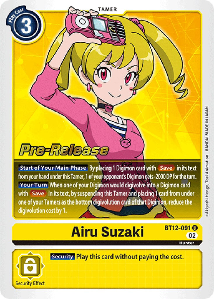 Airu Suzaki [BT12-091] [Across Time Pre-Release Cards]