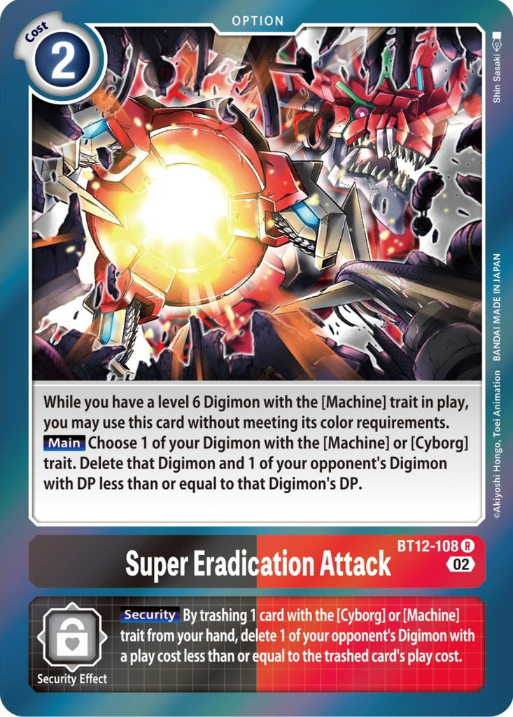 Super Eradication Attack [BT12-108] [Across Time]