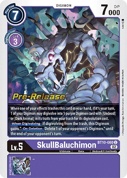 SkullBaluchimon [BT10-080] [Xros Encounter Pre-Release Cards]