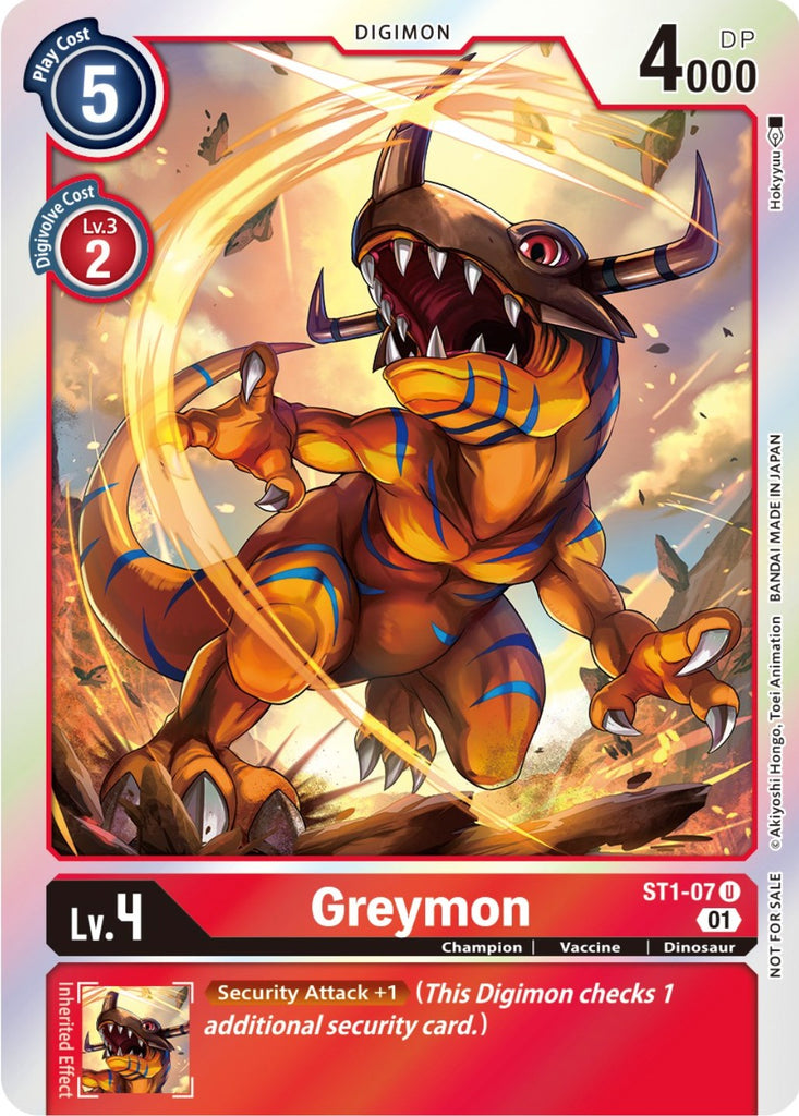 Greymon [ST1-07] (ST-11 Special Entry Pack) [Starter Deck: Gaia Red Promos]