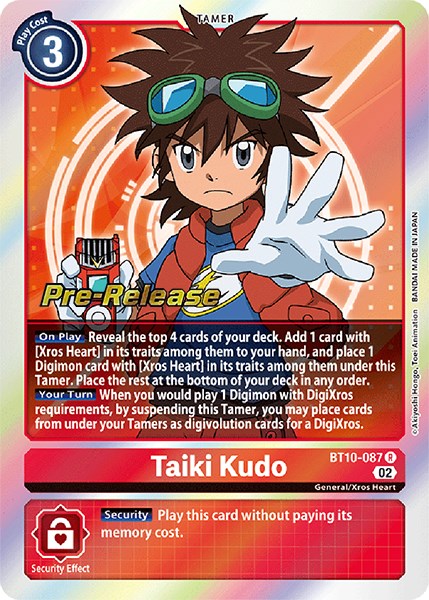 Taiki Kudo [BT10-087] [Xros Encounter Pre-Release Cards]