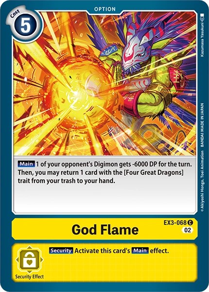 God Flame [EX3-068] [Revision Pack Cards]